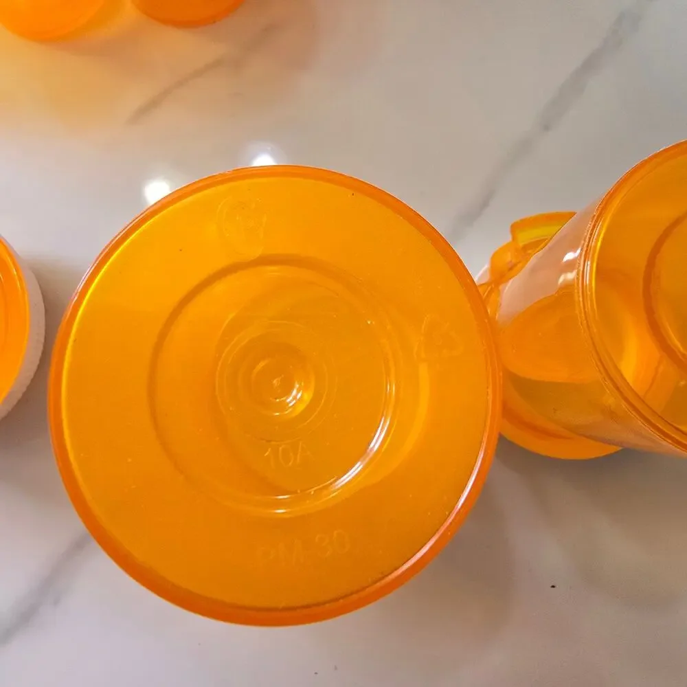 Pill Bottles (14) Empty Medicine Pill Vials Bottles Twist Lid Storage Multi Size